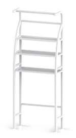 HOME USE ραφιέρα μπάνιου HUH-0222 με 3 ράφια, μεταλλική, 65x25x175cm, λευκή - 5210131121283