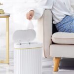 HOME USE κάδος απορριμμάτων HUH-0227 με φωτοκύτταρο, 9lt, λευκός - 5210131122082 - Image 2