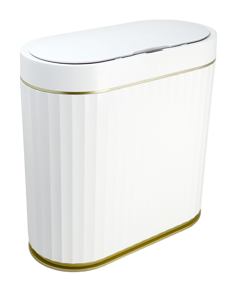 HUH-0227-6 HOME USE κάδος απορριμμάτων HUH-0227 με φωτοκύτταρο, 9lt, λευκός - 5210131122082 - Image 1