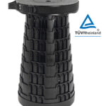 HOME USE πτυσσόμενο καρεκλάκι HUH-0230, αντοχή έως 250kg, 25.5x45cm, μαύρο - 5210131124390