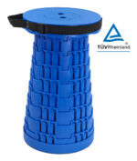 POWERTECH πτυσσόμενο καρεκλάκι HUH-0234, αντοχή έως 250kg, 25.5x45cm, μπλε - 5210131124437