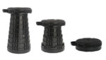 HOME USE πτυσσόμενο καρεκλάκι HUH-0235 με μαξιλάρι, αντοχή έως 250kg, 25.5x45cm, μαύρο - 5210131124444 - Image 2