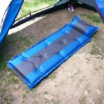 HOME USE αυτοφούσκωτο στρώμα HUH-0237 με μαξιλάρι, μονό, 192x60x3cm, μπλε/γκρι - 5210131128886 - Image 2
