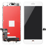 TW INCELL LCD για iPhone 8 Plus, camera-sensor ring, earmesh, λευκή - 5210131025611