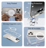 USAMS θήκη Ice Magnet US-BH848 για iPhone 15 Plus, διάφανη - 6958444907161 - Image 2