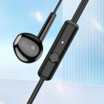 KAKUSIGA earphones με μικρόφωνο KSC-1301, 3.5mm σύνδεση, 14mm, 1.1m, μαύρα - 6921042141596 - Image 2