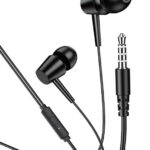 KAKUSIGA earphones με μικρόφωνο KSC-1303, 3.5mm σύνδεση, 10mm, 1.1m, μαύρα - 6921042143330