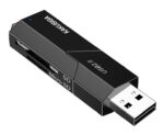 KAKUSIGA card reader KSC-1411 για SD & micro SD, 480Mbps, USB σύνδεση, μαύρο - 6921042139050
