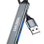 KAKUSIGA USB hub KSC-1416, 4x θυρών, USB 3.0, 5Gbps, USB σύνδεση, γκρι - 6921042143057