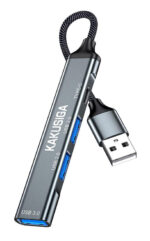 KAKUSIGA USB hub KSC-1416, 4x θυρών, USB 3.0, 5Gbps, USB σύνδεση, γκρι - 6921042143057