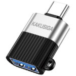 KAKUSIGA αντάπτορας USB-C σε USB KSC-1420, 5Gbps, 18W, γκρι - 6921042143163