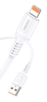 KAKUSIGA καλώδιο Lightning σε USB KSC-805, 2.4A, 480Mbps, 1m, λευκό - 6921042126661