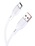 KAKUSIGA καλώδιο USB-C σε USB KSC-953, σιλικόνης, 3A, 480Mbps, 1m, λευκό - 6921042128993
