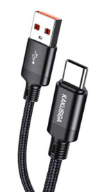 KAKUSIGA καλώδιο USB-C σε USB KSC-970, 3A, 480Mbps, 1m, μαύρο - 6921042134574