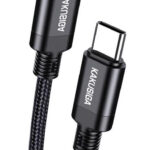 KAKUSIGA καλώδιο USB-C σε USB-C KSC-970, 60W, 480Mbps, 1m, μαύρο - 6921042136134