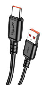KAKUSIGA καλώδιο USB-C σε USB KSC-982, 3A, 480Mbps, 1m, μαύρο - 6921042138787