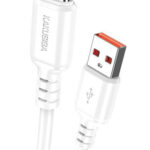 KAKUSIGA καλώδιο USB-C σε USB KSC-982, 3A, 480Mbps, 1m, λευκό - 6921042138794
