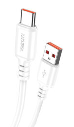 KAKUSIGA καλώδιο USB-C σε USB KSC-982, 3A, 480Mbps, 1m, λευκό - 6921042138794