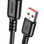 KAKUSIGA καλώδιο micro USB σε USB KSC-982, 3A, 480Mbps, 1m, μαύρο - 6921042138763