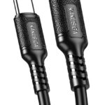 KAKUSIGA καλώδιο USB-C σε USB-C KSC-984, σιλικόνης, 60W, 480Mbps, 1m, μαύρο - 6921042141855