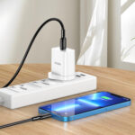 KAKUSIGA καλώδιο Lightning σε USB-C KSC-984, σιλικόνης, 27W, 480Mbps, 1m, μαύρο - 6921042141831 - Image 2