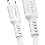 KAKUSIGA καλώδιο Lightning σε USB-C KSC-984, σιλικόνης, 27W, 480Mbps, 1m, λευκό - 6921042141848