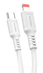 KAKUSIGA καλώδιο Lightning σε USB-C KSC-984, σιλικόνης, 27W, 480Mbps, 1m, λευκό - 6921042141848