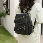ROXXANI γυναικεία τσάντα πλάτης LBAG-0028, μαύρη - 5210131095171 - Image 2