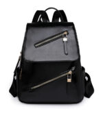 ROXXANI γυναικεία τσάντα πλάτης LBAG-0028, μαύρη - 5210131095171