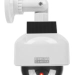 Ψεύτικη κάμερα CCTV LXKAM15 με LED, ηλιακή, λευκή - 5902270712353