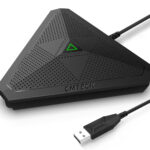 CMTECK επιτραπέζιο μικρόφωνο M001, omnidirectional, USB, μαύρο - 5210131145524
