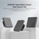SONOFF smart διακόπτης M5-2C-86, διπλός, WiFi, γκρι - 6920075777109 - Image 2