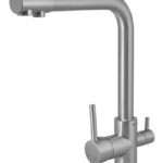 BRUNO μπαταρία πάγκου κουζίνας M54510-207, τρίοδη, αναμεικτική, ασημί - 5210131079997