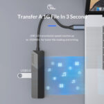 ORICO docking station MDK-5P, 5 θυρών, USB-C σύνδεση, 4K, μαύρο - 6954301179337 - Image 2