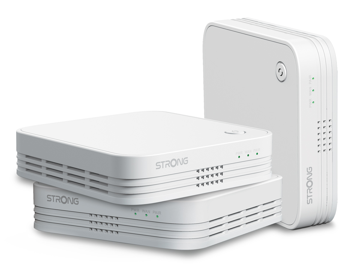MESHTRI1200EUV2 STRONG WiFi Mesh Home Kit ATRIA 1200 V2, 1200Mbps Dual Band, 3τμχ - 9120072375460 - Image 1