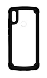 POWERTECH Θήκη Frame PC & TPU MOB-1331 για Samsung Galaxy A40, μαύρη -