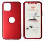 POWERTECH Θήκη Body 360° με Tempered Glass, iPhone 11 Pro Max, κόκκινη - 5210131013335