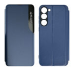 POWERTECH θήκη Smart view MOB-1916 για Samsung S23 Plus, μπλε - 5900217967170