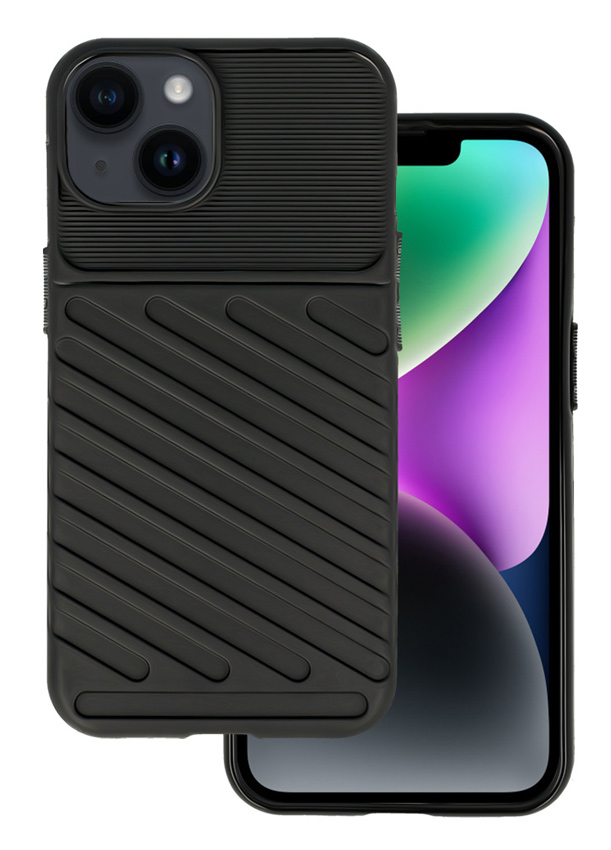 MOB-1922 POWERTECH Θήκη Thunder MOB-1922 για iPhone 15 Plus, μαύρη - 5900217993230 - Image 1