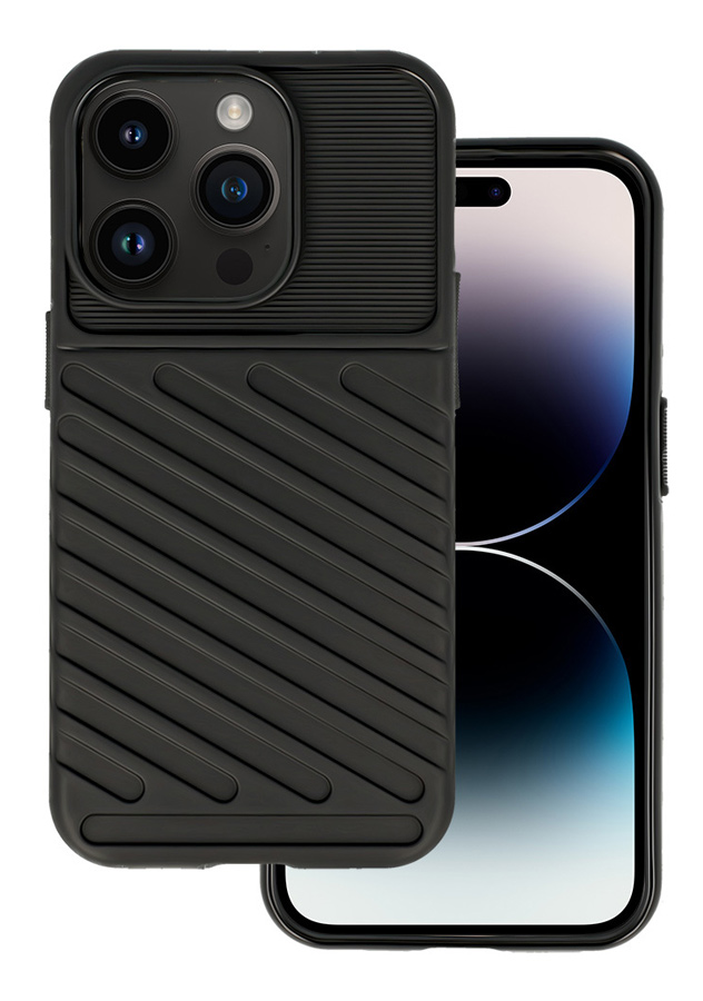 MOB-1924 POWERTECH Θήκη Thunder MOB-1924 για iPhone 15 Pro Max, μαύρη - 5900217993247 - Image 1