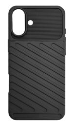 POWERTECH θήκη Thunder MOB-1996 για iPhone 16 Plus, μαύρη - 5900217431206