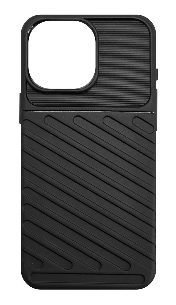 MOB-1997 POWERTECH θήκη Thunder MOB-1997 για iPhone 16 Pro, μαύρη - 5900217431183 - Image 1