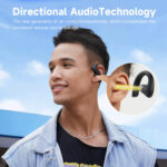OPENROCKS earphones με θήκη φόρτισης OpenRock S, Open Wearable Stereo, ANC, μαύρο, by OneOdio - 6974028140977 - Image 2
