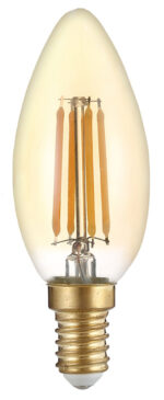 OPTONICA LED λάμπα Candle C35 Filament 1490, 4W, 2500K, E14, 400lm - 3800156614901