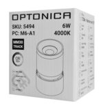 OPTONICA LED μαγνητικό φωτιστικό 5494, 6W, 4000K, μεταλλικό, μαύρο - 3800156654945 - Image 2
