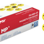 MP μαγνήτης smiley face PA488-03, 30mm, κίτρινος, 12τμχ - 8435464173373