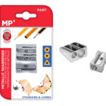 MP σετ μεταλλικές ξύστρες PA811, 25mm, ασημί - 8435250910915