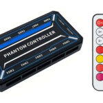 POWERTECH RGB fan controller PCF01-5C με ασύρματο χειριστήριο, 10 connectors - 5210131095935