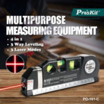 PROSKIT γραμμικό αλφάδι laser PD-161-C με κόκκινη δέσμη, μετροταινία - 4711552163292 - Image 2