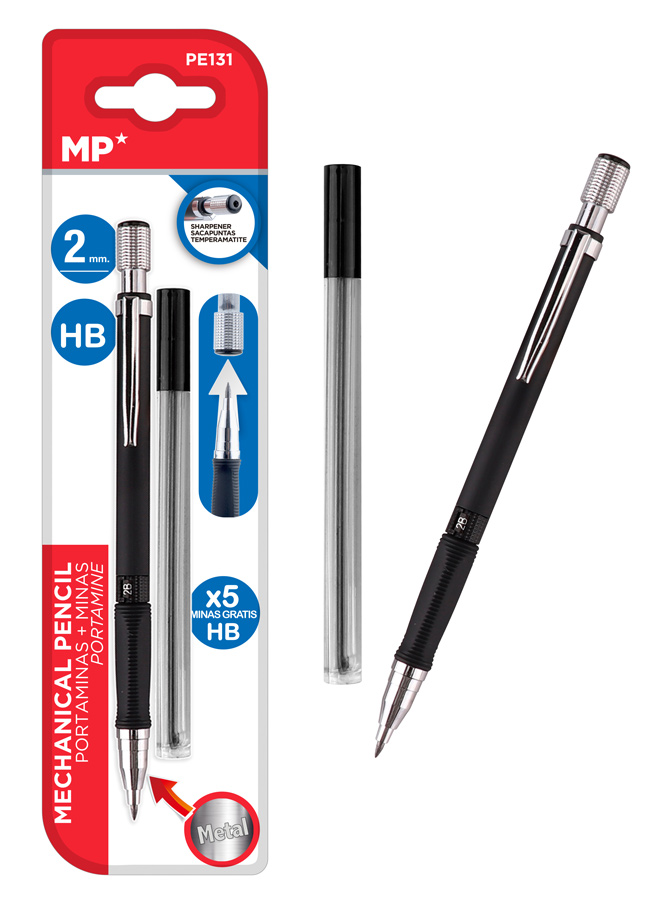PE131 MP Mηχανικό μολύβι PE131, HB, 5x ανταλλακτικά, 2mm - 8435250939039 - Image 1